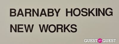 Barnaby Hosking - New Works opening at Charles Bank Gallery