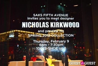 Nicholas Kirkwood Personal Appearance At Saks Fifth Avenue