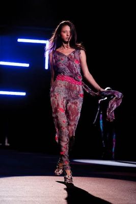 tia walker in Custo Barcelona Runway Show at the Bryant Park Tents