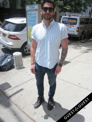 aaron baseman in Summer 2014 NYC Street Style