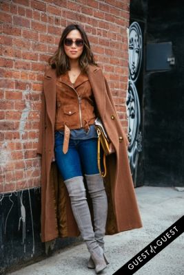 aimee song in NYFW Street Style Day 3