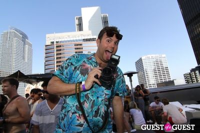 alex linde in Standard Hotel Rooftop Pool Party