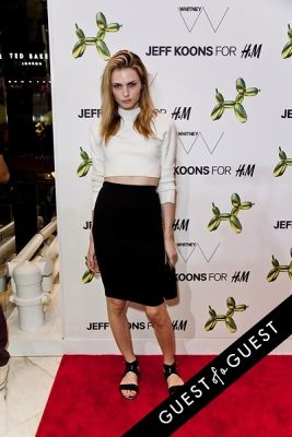 andrej pejic in Jeff Koons for H&M Launch Party