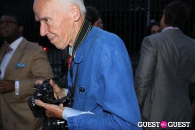bill cunningham in The Frick Collection's Summer Garden Party