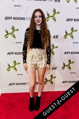 birdy in Jeff Koons for H&M Launch Party