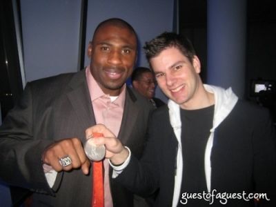 brandon jacobs in Tim and Jason at the SI Party and Aspen