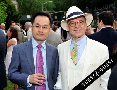bruce crooker in Frick Collection Flaming June 2015 Spring Garden Party
