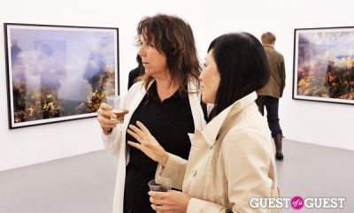 christina lessa in Kim Keever opening at Charles Bank Gallery