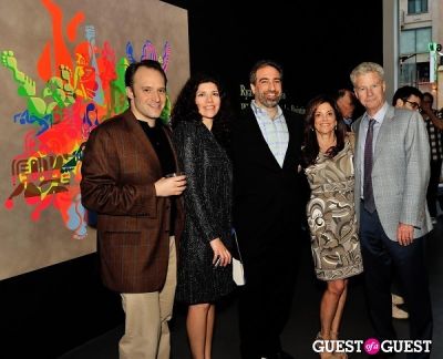 christopher blum in Ryan McGinness - Women: Blacklight Paintings and Sculptures Exhibition Opening