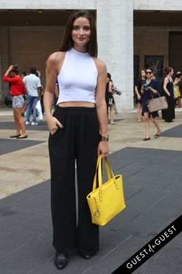 claire peltier in NYFW Style From the Tents: Street Style Day 3