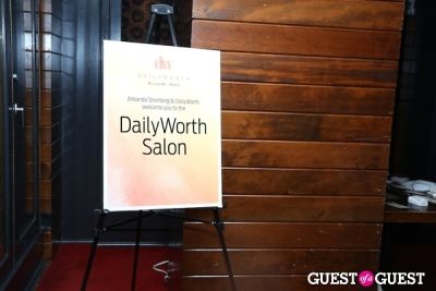 dailyworth salon-welcome-sign in DailyWorth Salon & Dinner