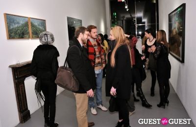 dave harper in Retrospect exhibition opening at Charles Bank Gallery