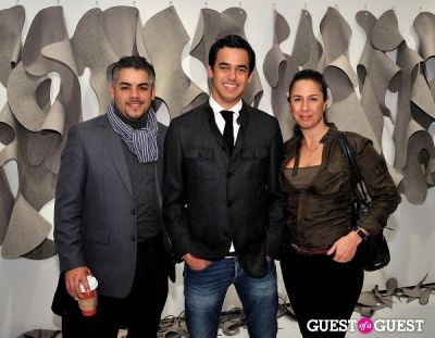 pinar lacroix in Ricardo Rendon "Open Works" exhibition opening