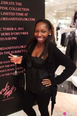 ebony in Lauren by Ralph Lauren and Glamour Magazine Celebrate Fall 2011 Lauren Pink Collection