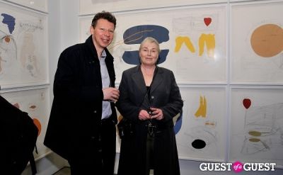 ann artschwager in Jorinde Voigt opening reception at David Nolan Gallery