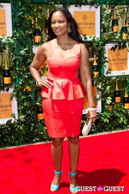 garcelle beauvais--in-shoshanna--at-the-veuve-clicquot-polo-classic-2013 in Veuve Clicquot Polo Classic 2013