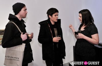 gina fraone in Retrospect exhibition opening at Charles Bank Gallery