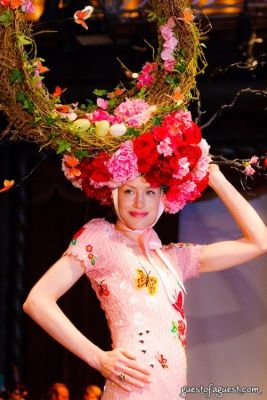 golf srithamrong in VCNY - Tulips & Pansies- A Headdress Affair - Runway and Backstage