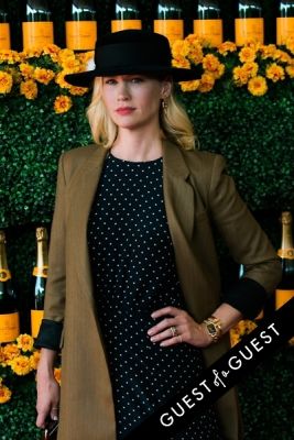 january jones in The Sixth Annual Veuve Clicquot Polo Classic Red Carpet