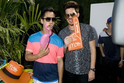adam lambert in Just Jared's Summer Kick-Off Party Presented By McDonald's