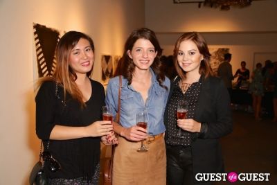 chanel gold in IvyConnect Art Gallery Reception at Moskowitz Gallery