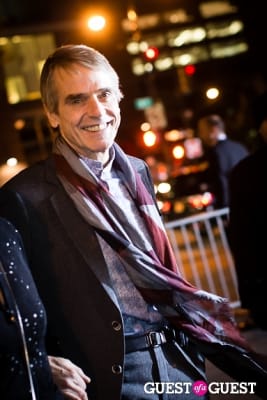 jeremy irons in Giorgio Armani One Night Only NYC event.