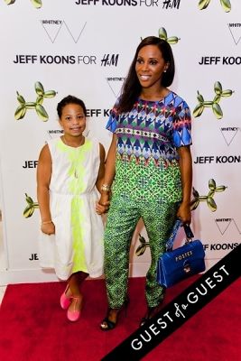 june ambrose in Jeff Koons for H&M Launch Party