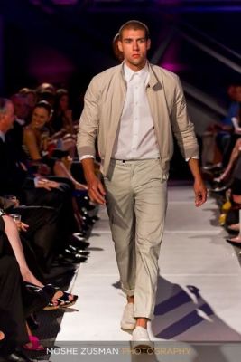 justin sampson in Couture for a Cure Runway Show featuring DKNY