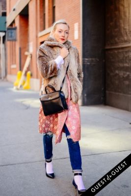 kate foley in NYFW Street Style Day 1