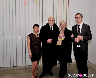 melva bucksbaum in Jorinde Voigt opening reception at David Nolan Gallery