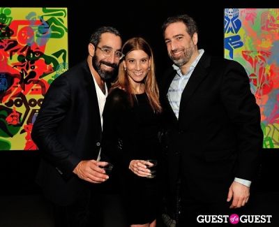 zjantelle markel in Ryan McGinness - Women: Blacklight Paintings and Sculptures Exhibition Opening