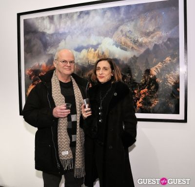 kim keever in Retrospect exhibition opening at Charles Bank Gallery