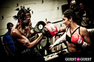 leila fazel in Celebrity Fight4Fitness Event at Aerospace Fitness