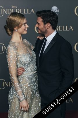 lily james in Premiere of Disney's 