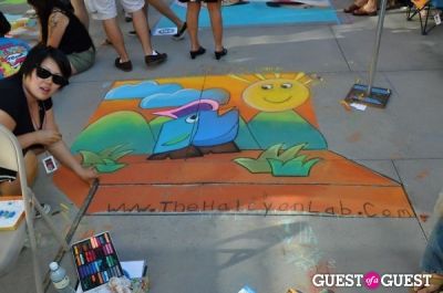 liz reznak in Pasadena Chalk Festival