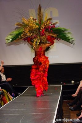 liza bagerman in VCNY - Tulips & Pansies- A Headdress Affair - Runway and Backstage