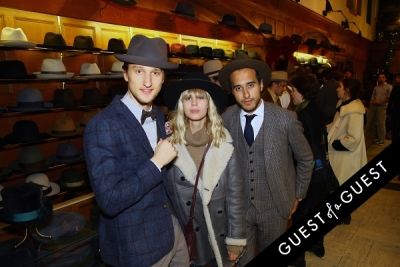 marcel floruss-;-lisa-dengler-;-moti-ankari in Stetson and JJ Hat Center Celebrate Old New York with Just Another, One Dapper Street, and The Metro Man