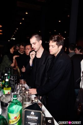 mark holcomb in Onassis Clothing and Refinery29 Gent’s Night Out