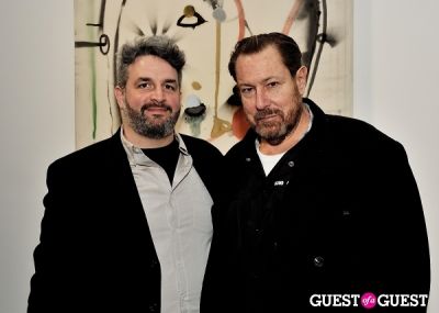 julian schnabel in Port and Out of Context Exhibition Opening