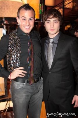 ed westwick in Britney Spears Birthday and Louis Vuitton With GQ