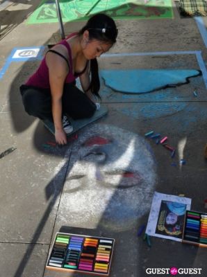 miho ueda in Pasadena Chalk Festival