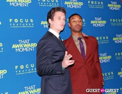 miles teller in That Awkward Moment Premiere