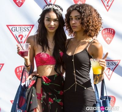 raven iyn in Coachella: GUESS HOTEL Pool Party at the Viceroy, Day 2
