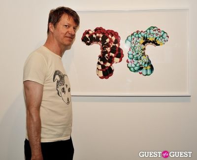 nels cline in Inglorious Materials exhibition opening at Charles Bank Gallery