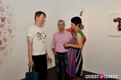 nels cline in Inglorious Materials exhibition opening at Charles Bank Gallery