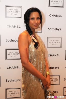 padma lakshmi in The New York Academy Of Art's Take Home a Nude Benefit and Auction