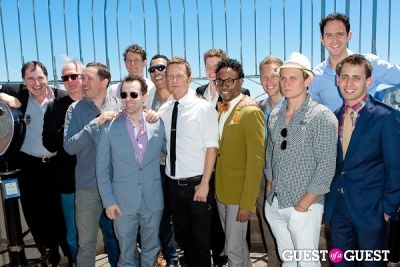 justin paul in Tony Award Nominees Photo Op Empire State Building