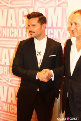 ricky martin in MAC Viva Glam Launch with Nicki Minaj and Ricky Martin
