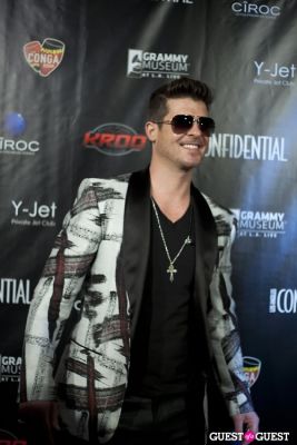 robin thicke in Los Angeles Confidential Grammy Party With Robin Thicke - Arrivals
