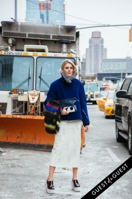 sofie valkiers in NYFW Street Style Day 3
